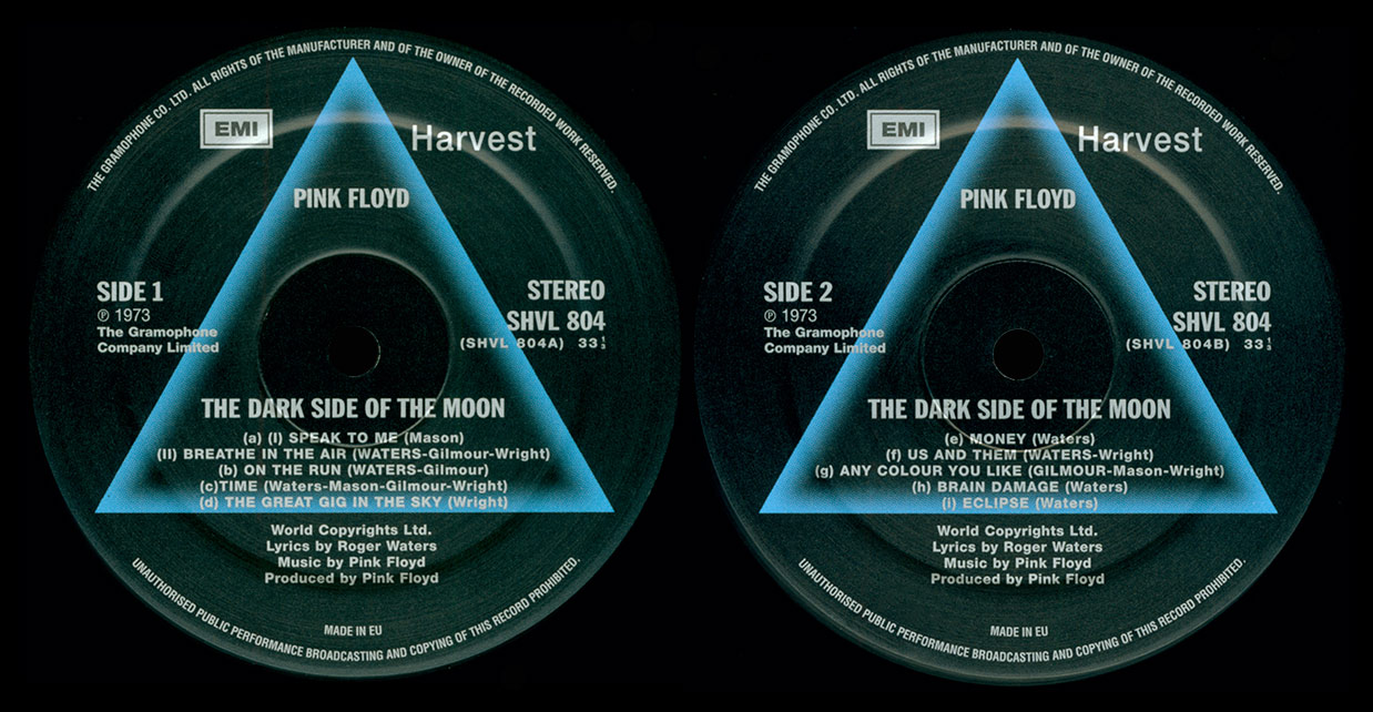 Pink Floyd Columbian Blue Record 23
